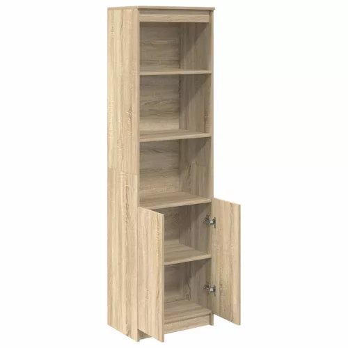 Sonoma tölgy szerelt fa magasszekrény 50x35x180 cm