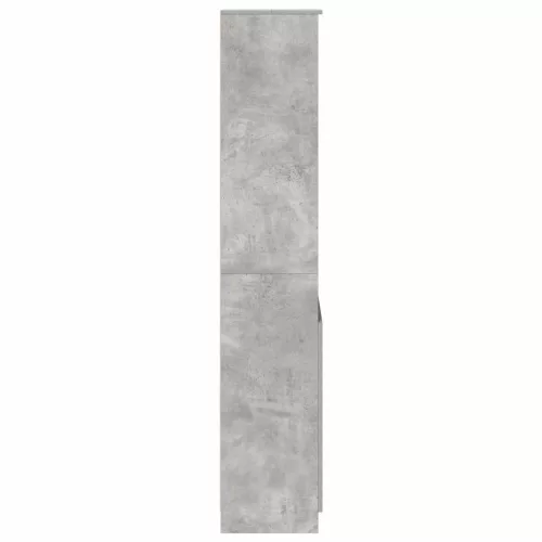 Betonszürke szerelt fa magasszekrény 50x35x180 cm