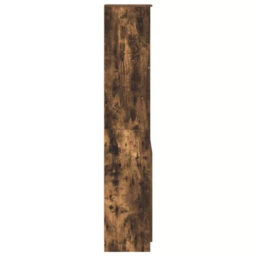 Füstös tölgy színű szerelt fa magasszekrény 50x35x180 cm