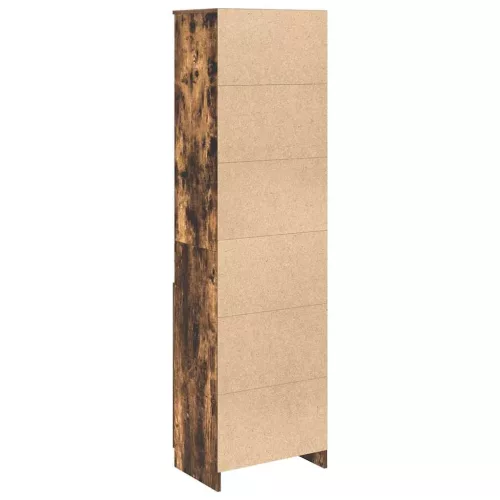 Füstös tölgy színű szerelt fa magasszekrény 50x35x180 cm