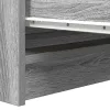 Szürke sonoma színű szerelt fa tálalószekrény 80x35x99 cm