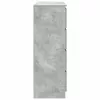 Betonszürke szerelt fa tálalószekrény 100x35x99 cm
