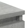 Betonszürke szerelt fa tálalószekrény 100x35x99 cm
