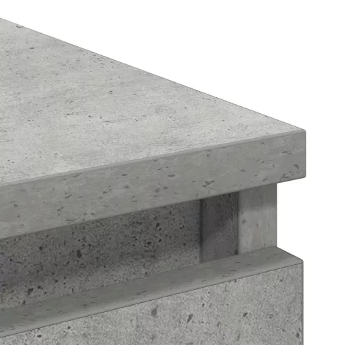 Betonszürke szerelt fa tálalószekrény 100x35x99 cm