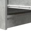 Betonszürke szerelt fa tálalószekrény 100x35x99 cm