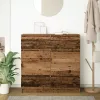 Antik fa színű szerelt fa tálalószekrény 100x35x99 cm