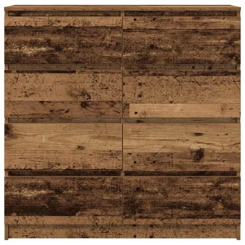 Antik fa színű szerelt fa tálalószekrény 100x35x99 cm