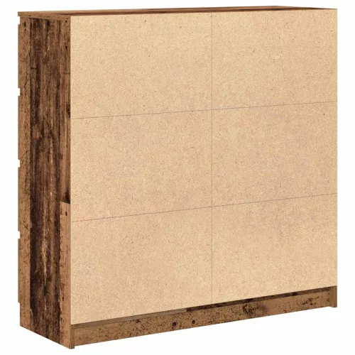 Antik fa színű szerelt fa tálalószekrény 100x35x99 cm