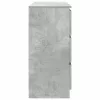 Betonszürke szerelt fa tálalószekrény 100x35x76 cm