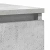 Betonszürke szerelt fa tálalószekrény 100x35x76 cm