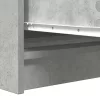 Betonszürke szerelt fa tálalószekrény 100x35x76 cm
