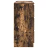 Sonoma tölgy színű szerelt fa tálalószekrény 100x35x76 cm