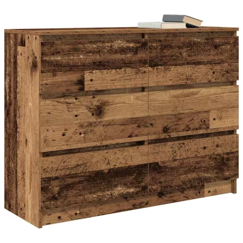 Antik fa szerelt fa tálalószekrény 100x35x76 cm