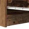 Antik fa szerelt fa tálalószekrény 100x35x76 cm