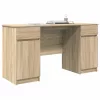 Asztal fiókkal polcokkal sonoma tölgy 140 x 49 x 76 cm Faanyag