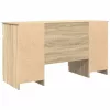 Asztal fiókkal polcokkal sonoma tölgy 140 x 49 x 76 cm Faanyag