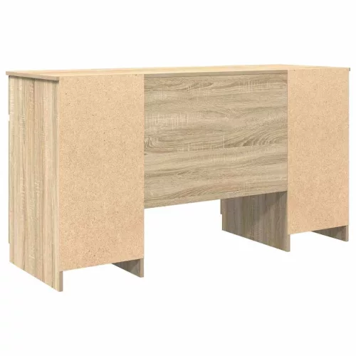 Asztal fiókkal polcokkal sonoma tölgy 140 x 49 x 76 cm Faanyag