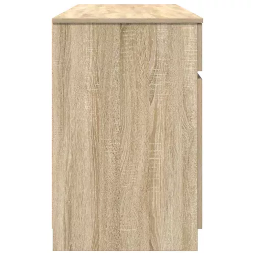 Asztal fiókkal polcokkal sonoma tölgy 140 x 49 x 76 cm Faanyag