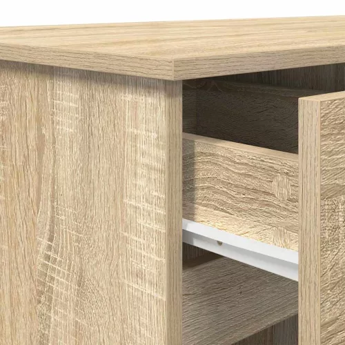 Asztal fiókkal polcokkal sonoma tölgy 140 x 49 x 76 cm Faanyag