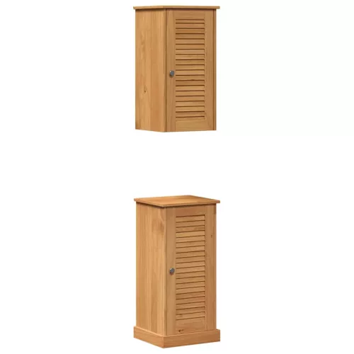 Fürdőszoba bútor szett polcokkal VIGO 2 pcs Barna és Méz barna