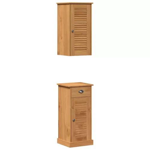 Fürdőszoba bútor szett fiókkal VIGO 2 pcs Barna és Méz barna