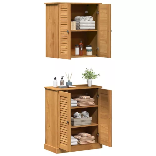 Fürdőszoba bútor szett VIGO 2 pcs Barna 67.5 x 34 x 80 cm