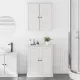 Fürdőszoba bútor szett polcokkal 2 pcs Barna 67.5 x 34 x 80 cm