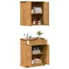 Fürdőszoba bútor szett VIGO 2 pcs Barna 67.5 x 34 x 80 cm