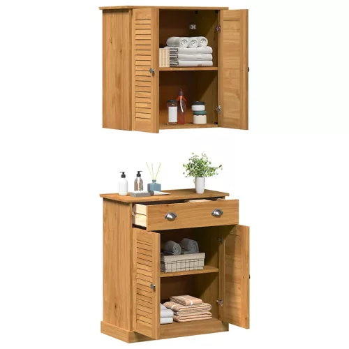 Fürdőszoba bútor szett VIGO 2 pcs Barna 67.5 x 34 x 80 cm