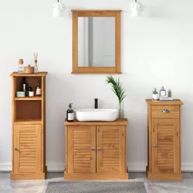   Fürdőszoba bútor szett VIGO 4 pcs mézbarna 37 x 34 x 110 cm