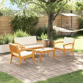   Bisztró készlet 4 pcs Barna 75 x 45 x 38 cm Tömör akácfa