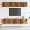 Falra szerelhető TV szekrények 4 db régi fa szerelt fa
