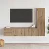 Fali TV szekrények 3 db kézműves tölgy szerelt fa