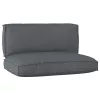 Raklap párna készlet 2 pcs Antracit 120 x 80 x 12 cm