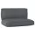 Raklap párna készlet 2 pcs Antracit 120 x 80 x 12 cm