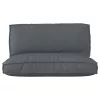 Raklap párna készlet 2 pcs Antracit 120 x 80 x 12 cm