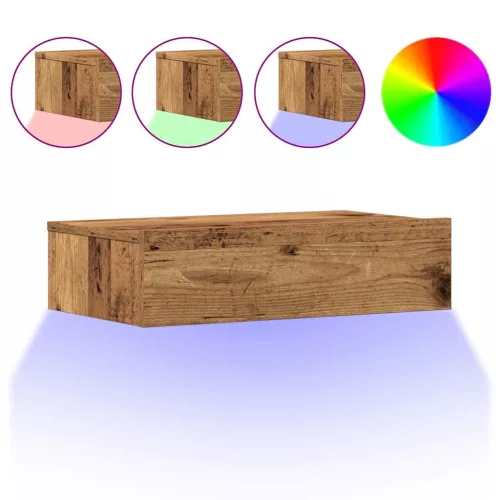 Éjjeliszekrény antik fa 60 x 35 cm szerelt fa