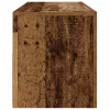2 db antik fa színű éjjeliszekrény LED-del 60 x 35 x 40 cm