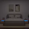 2 db kézműves tölgy színű éjjeliszekrény LED-del 60 x 35 x 40cm