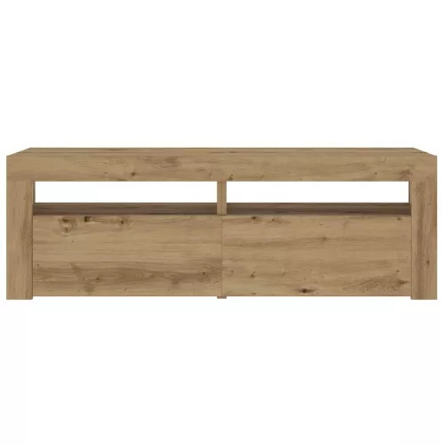 2 db kézműves tölgy színű éjjeliszekrény LED-del 60 x 35 x 40cm