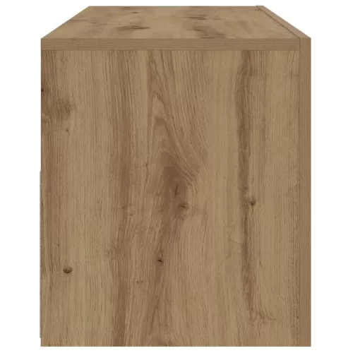 2 db kézműves tölgy színű éjjeliszekrény LED-del 60 x 35 x 40cm