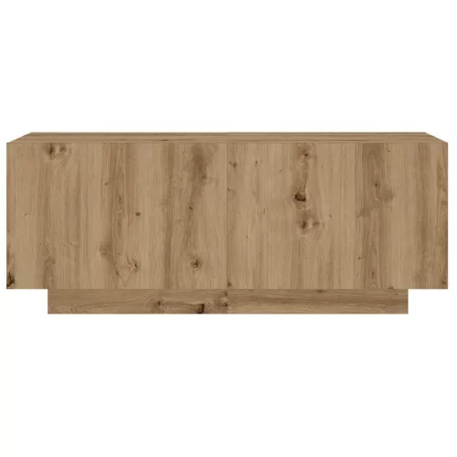 Kézműves tölgy színű szerelt fa éjjeliszekrény 100 x 35 x 40 cm