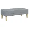 Kanapé Szett 2 pcs Világosszürke 173 x 131 x 67 cm szövet