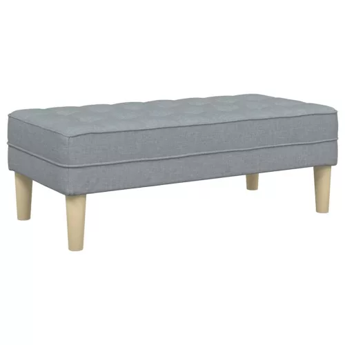 Kanapé Szett 2 pcs Világosszürke 173 x 131 x 67 cm szövet