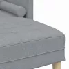 Kanapé Szett 2 pcs Világosszürke 173 x 131 x 67 cm szövet