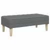 Kanapé Szett 2 pcs Sötétszürke 173 x 131 x 67 cm szövet