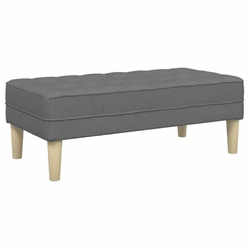 Kanapé Szett 2 pcs Sötétszürke 173 x 131 x 67 cm szövet