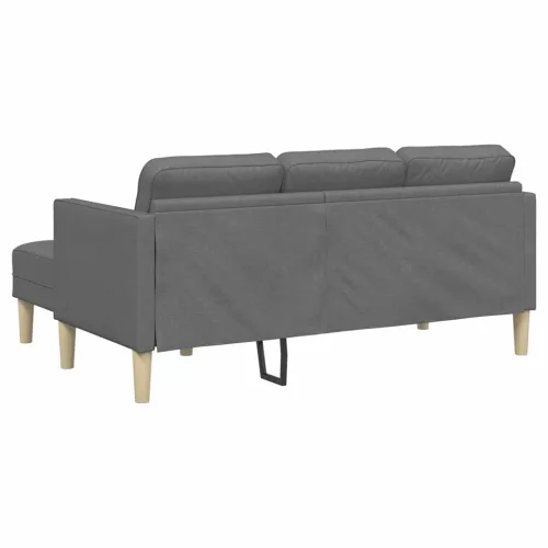 Kanapé Szett 2 pcs Sötétszürke 173 x 131 x 67 cm szövet