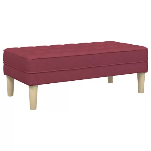 Kanapé Szett 2 pcs bordó 173 x 131 x 67 cm szövet
