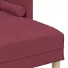 Kanapé Szett 2 pcs bordó 173 x 131 x 67 cm szövet